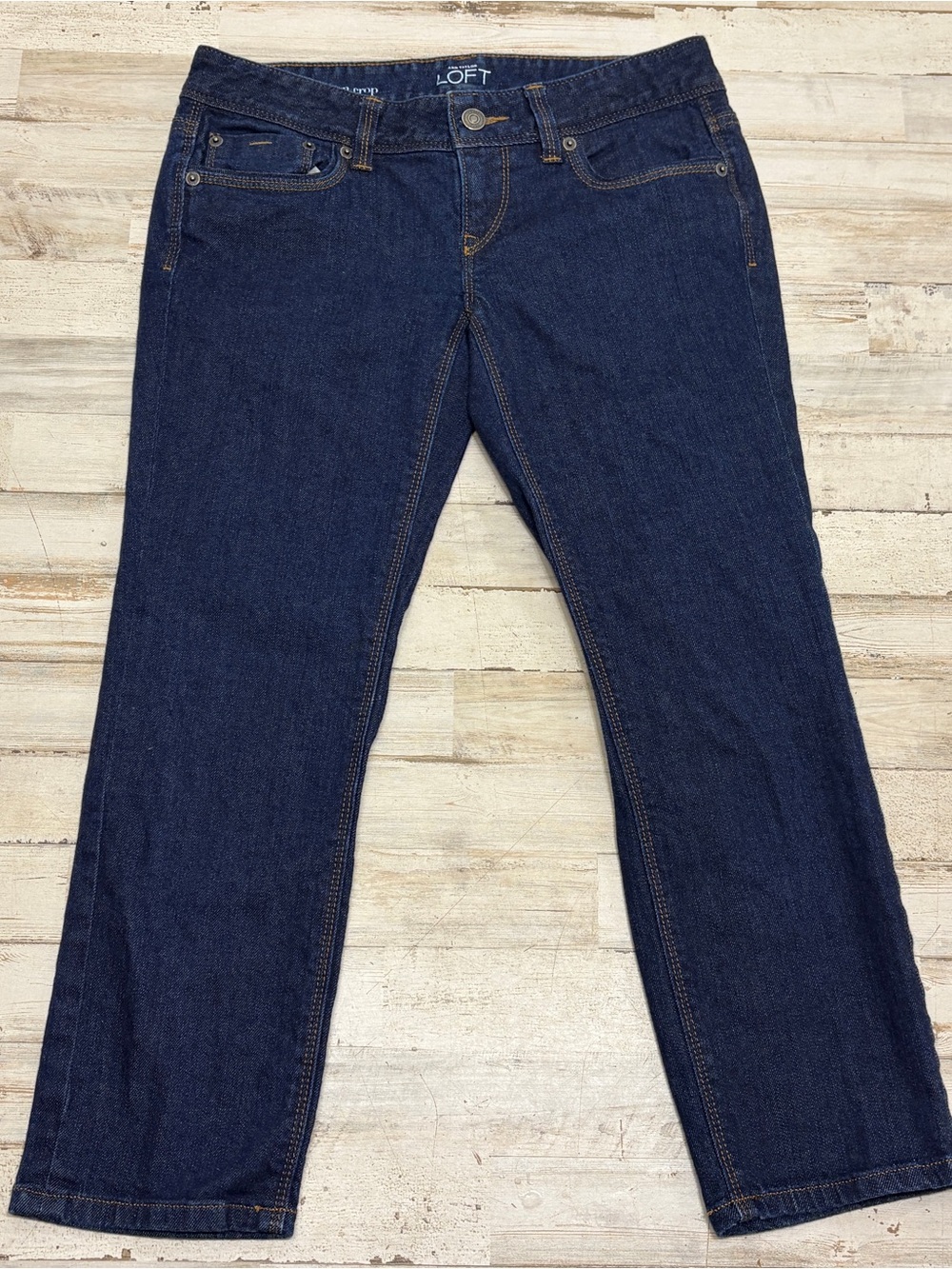 Ann Taylor Loft Women’s Size 25 / 0 Modern Crop Dark Wash Blue Jeans